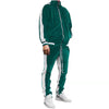 Men'S Athletic Running Tracksuit Set Casual Full Zip Jogging Sweat Suits Sports Jacket Trouser 2 Piece Outfits