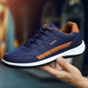 Mens Shoes Fashion Running Sneaker Casual Leather Sport Shoes Breathable Comfortable Walking Shoes