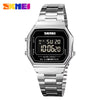 Retro LED Digital Male Watches Casual Simple Mens Wristwatches Stainless Steel Band Waterproof Watch Men Reloj Hombre 1647