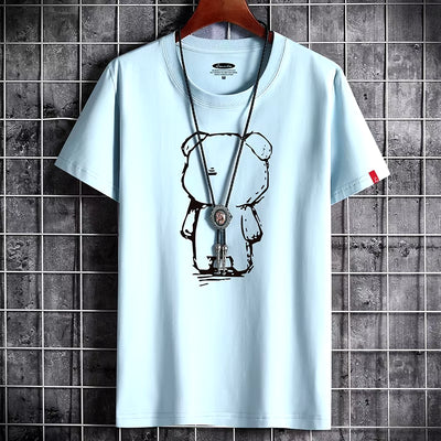 T Shirt for Men 2022 Newest Clothing Fitness White O Neck Anime Man T-Shirt for Male Oversized S-6XL New Men T-Shirts Goth Punk