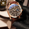 Quartz Watch for Men Top Brand Luxury Watches Moon Phase Waterproof Mens Watches Fashion Chronograph Wrist Watches for Men