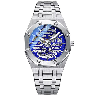 Automatic Mens Watches Top Brand Mechanical Tourbillon Wrist Watch Waterproof Business Stainless Steel Sport Mens Watches